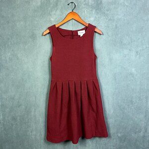 Ganni Anthropologie Womens Medium Noon & Night Sleeveless Knit Dress Wine Red